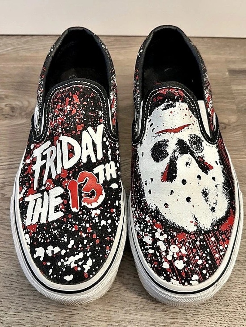 Vans J. Voorhees Friday the 13th Slip-On Sneakers - Women’s 10.5/Men’s 9